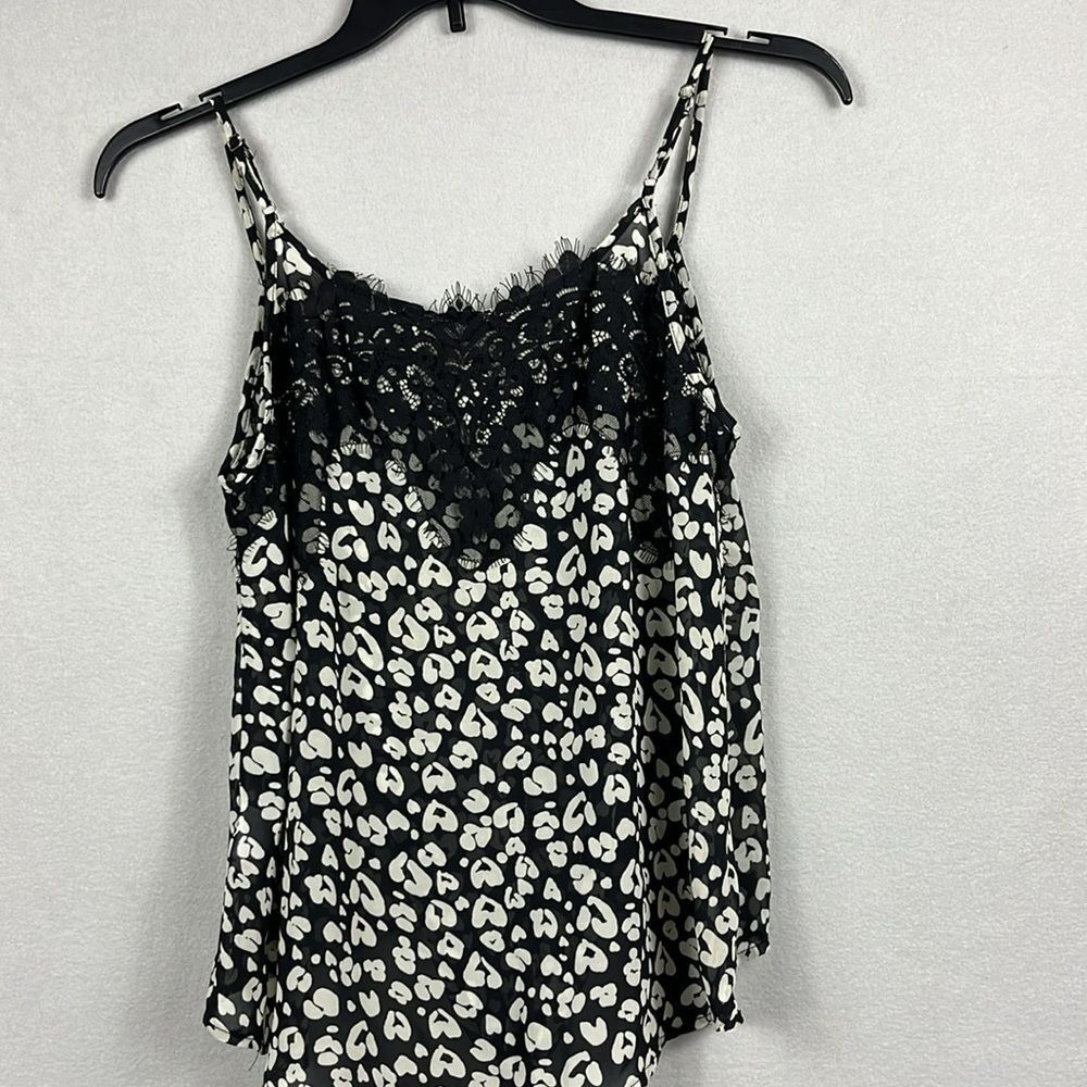 Umgee Animal Print Sleeveless Tank Top Sheer Womens Size Large NWT - Picture 2 of 7
